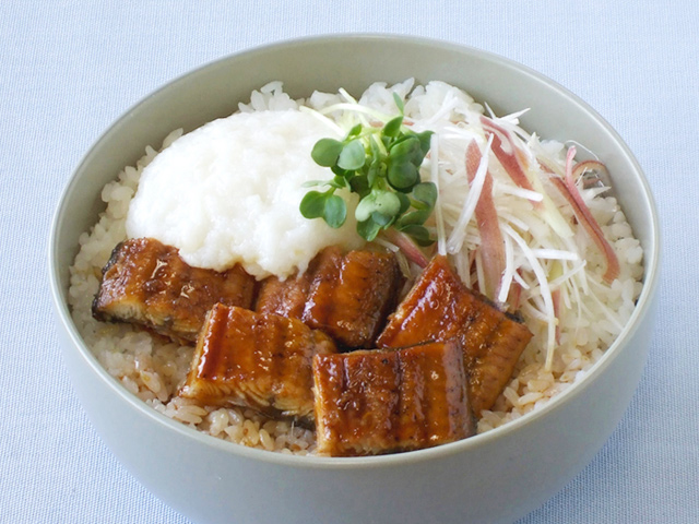 さっぱりうなとろ丼