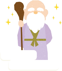 としがみさまのイラスト