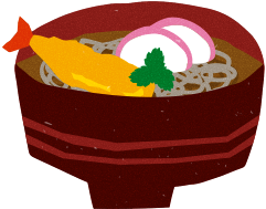 としこしそばのイラスト