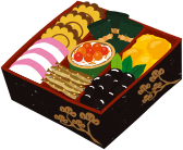 おせちりょうりのイラスト