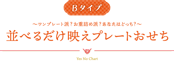 Bタイプ 並べるだけ映えプレートおせち 