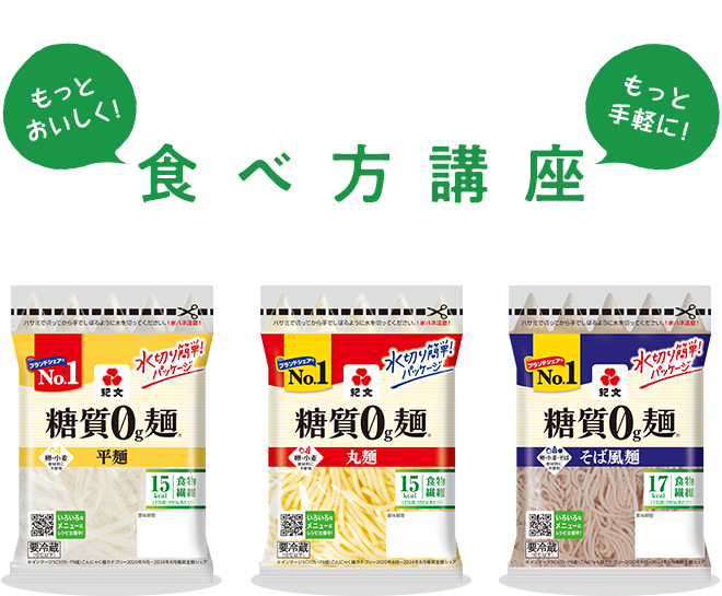 糖質0g麺 食べ方講座