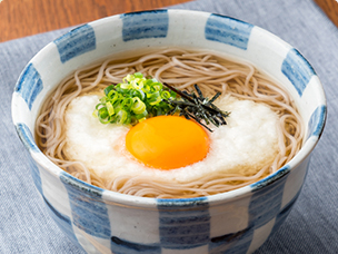 糖質0g麺の月見とろろそば風