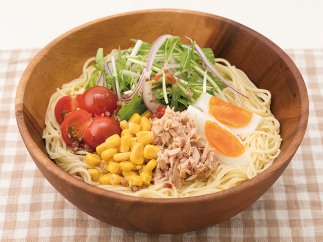 糖質0g麺のツナサラダ麺