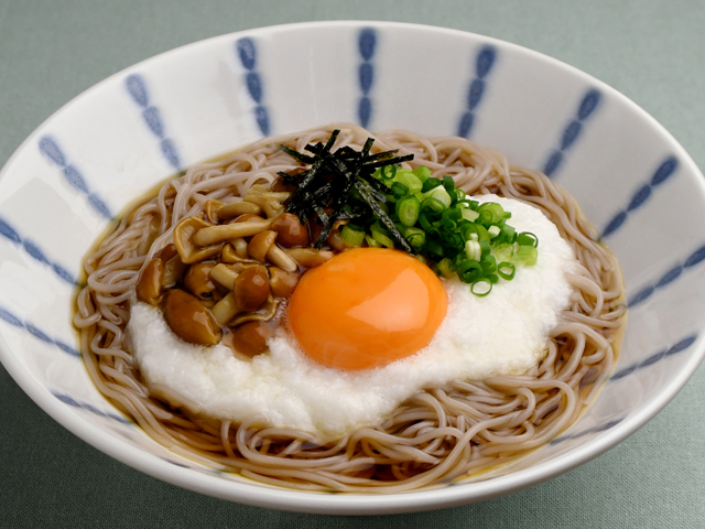 糖質0g麺の冷やしとろろそば風のレシピ 糖質0g麺 そば風麺 おいしいおすすめ料理レシピ 紀文食品