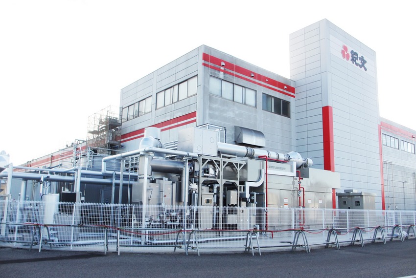 東京工場のガスコージェネレーションシステム