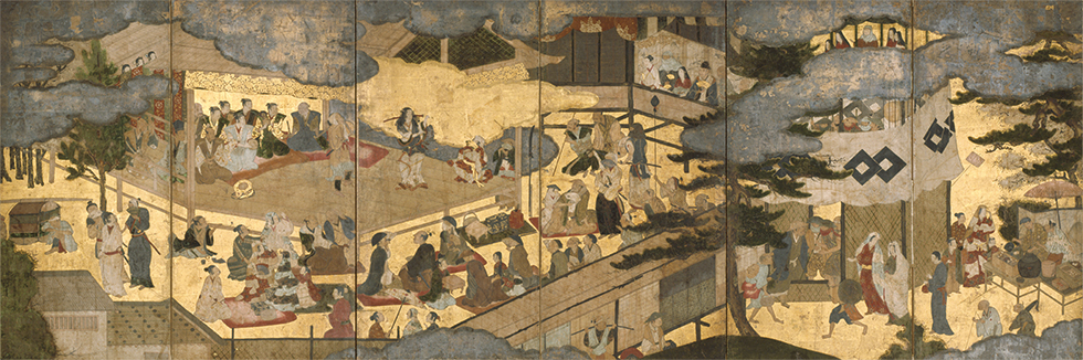 『阿国歌舞伎図屏風』(京都国立博物館 蔵)桃山時代 17世紀初期